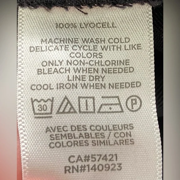 NWT Loft Black Cropped Wide Leg Lightweight Pull On Pants Size M #1519 - Picture 10 of 13